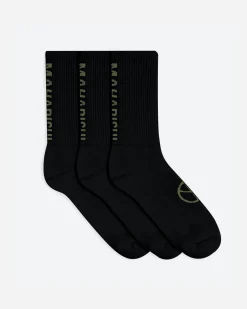 Men Maharishi 9890 Miltype Peace Sports Socks·3 Pack