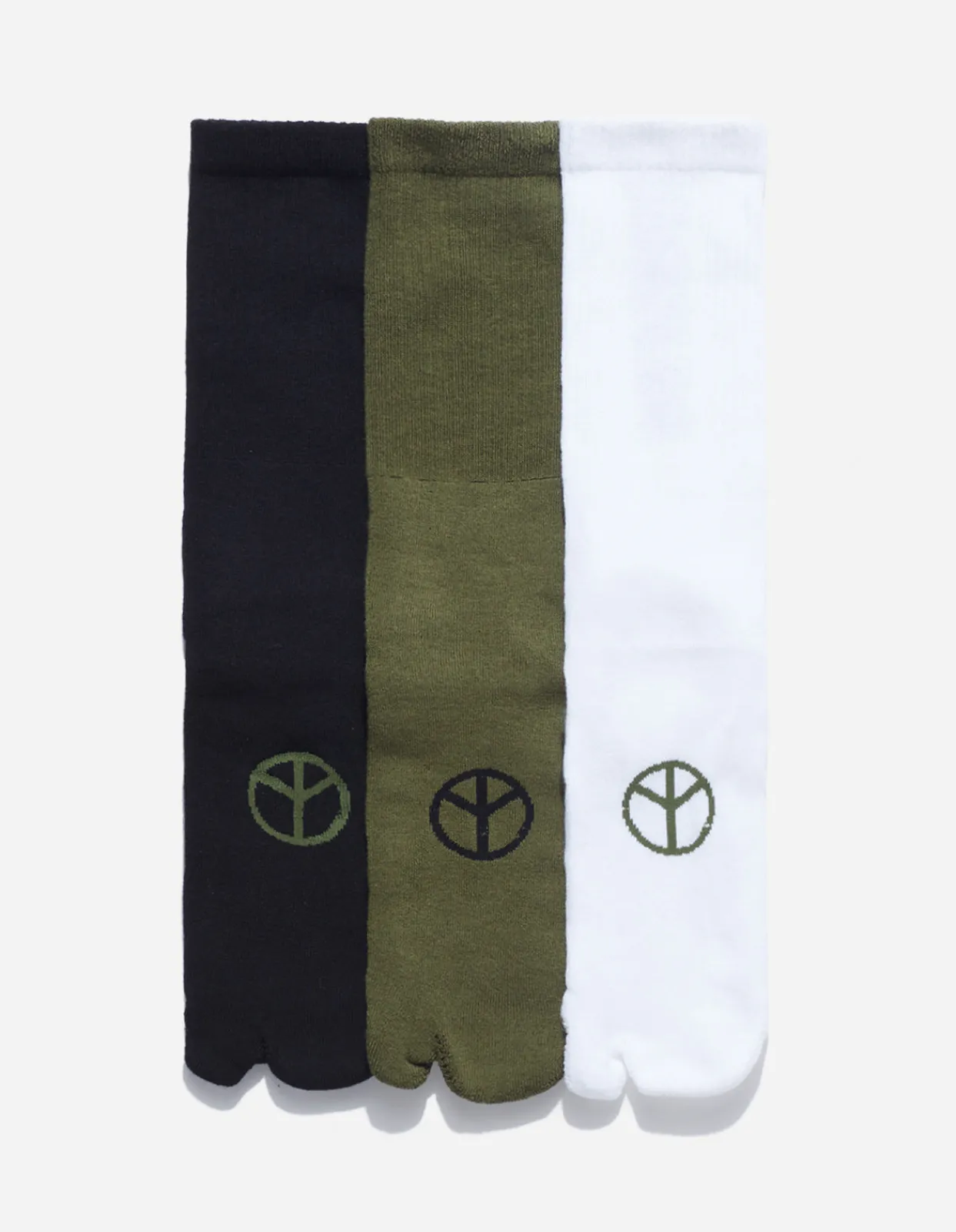 Men Maharishi 9891 Miltype Peace Tabi Sports Socks ·3 Pack