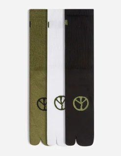 Men Maharishi 9348 Miltype Tabi Sock·3 Pack
