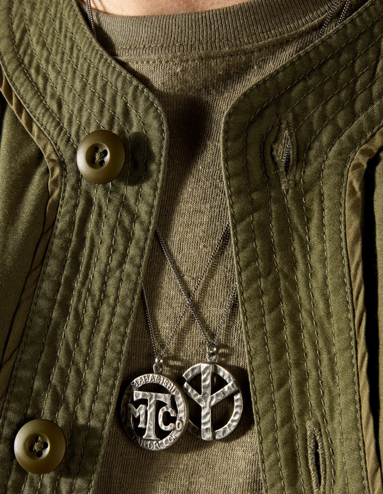 Men Maharishi 9364 Mtc War & Peace Pendant·Hallmarked