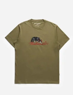 Men Maharishi 4501 Ninjutsu Embroidered T-Shirt
