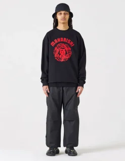 Men Maharishi 1005 Paper-Cut Rabbit Crew Sweat