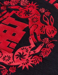 Men Maharishi 1005 Paper-Cut Rabbit Crew Sweat