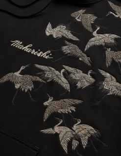 Men Maharishi 4506 Peace Cranes Hooded Sweat