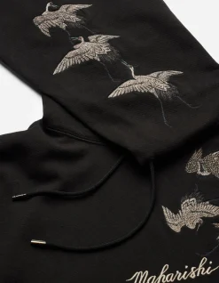 Men Maharishi 4506 Peace Cranes Hooded Sweat