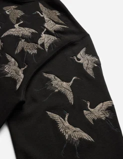 Men Maharishi 4506 Peace Cranes Hooded Sweat