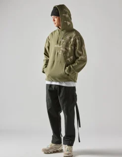 Men Maharishi 4506 Peace Cranes Hooded Sweat