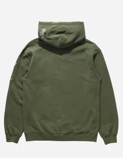 Men Maharishi 4506 Peace Cranes Hooded Sweat