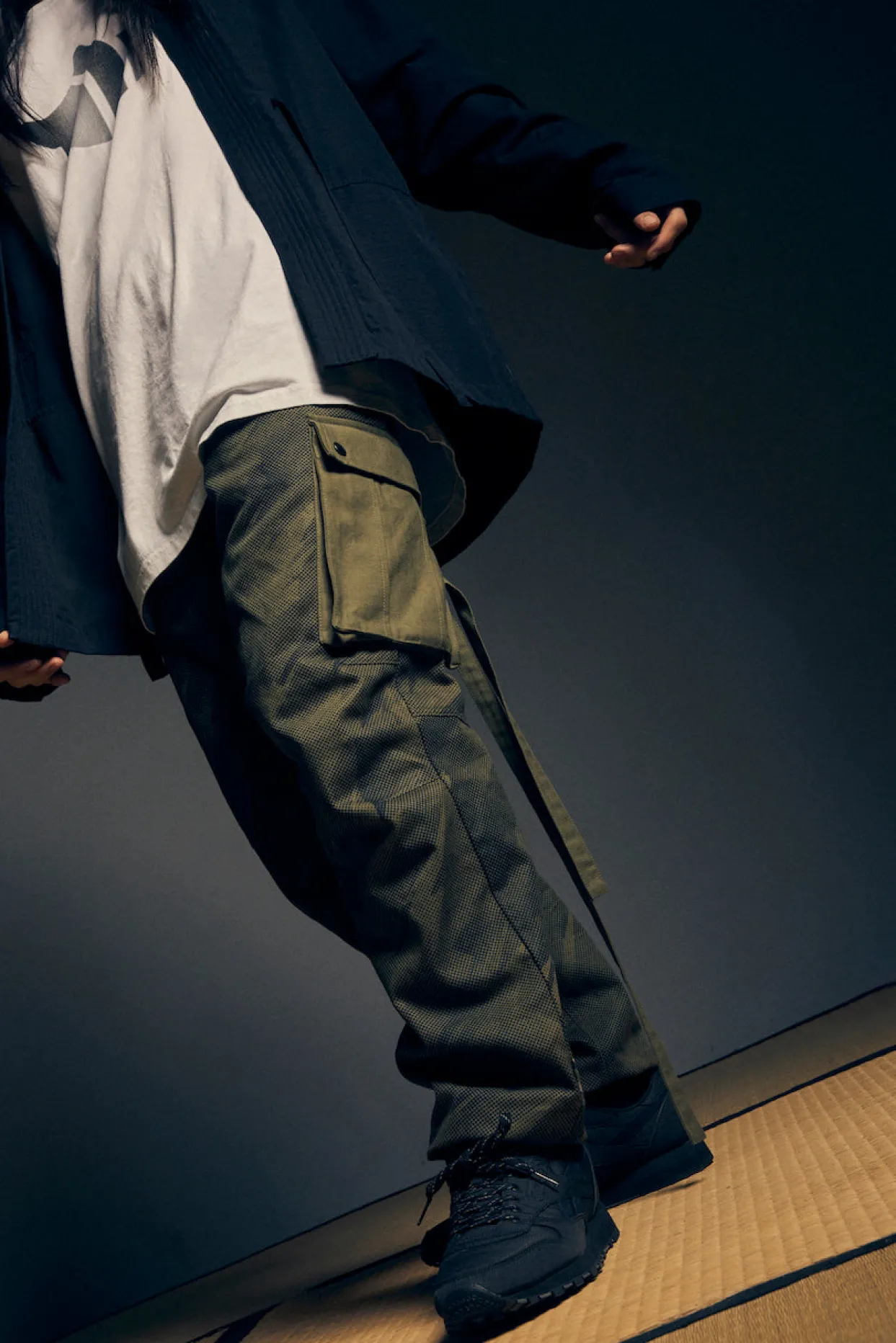 Men Maharishi 4131 Pointillist Camo Cargo Track Pants