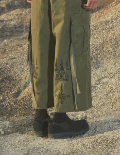 Men Maharishi 4295 Sak Yant Cargo Hakama Pants
