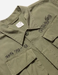 Men Maharishi 4279 Sak Yant Embroidered Jungle Overshirt
