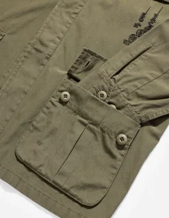 Men Maharishi 4279 Sak Yant Embroidered Jungle Overshirt