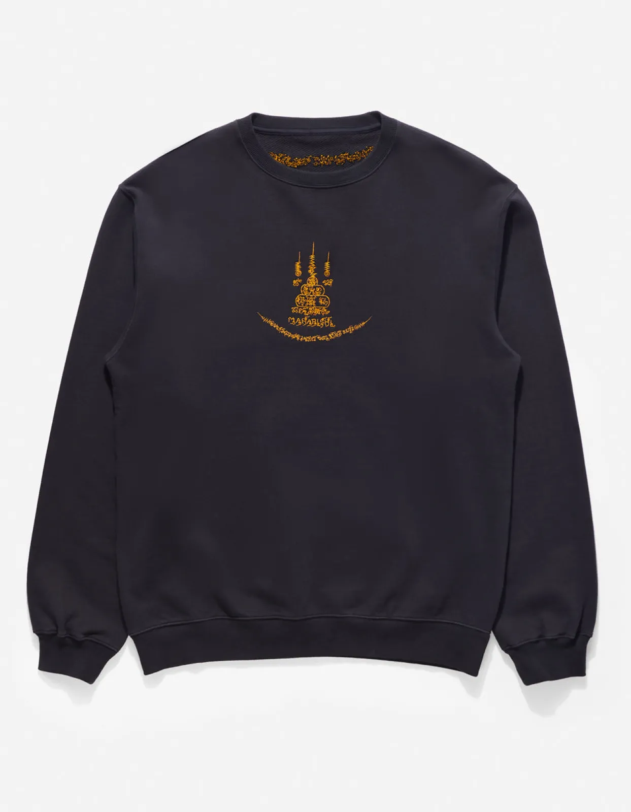 Men Maharishi 4281 Sak Yant Embroidered Organic Crew Sweat
