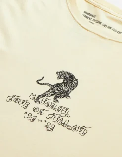 Men Maharishi 4284 Sak Yant Tiger Embroidered L/S T-Shirt