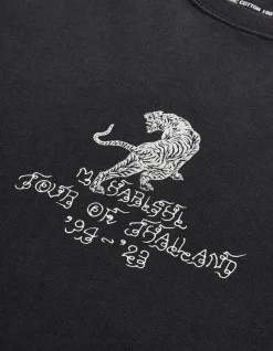 Men Maharishi 4284 Sak Yant Tiger Embroidered L/S T-Shirt