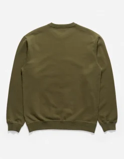 Men Maharishi 4242 Samurai Vs. Dragon Embroidered Crew Sweat