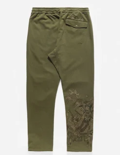 Men Maharishi 4247 Samurai Vs. Dragon Embroidered Sweatpants