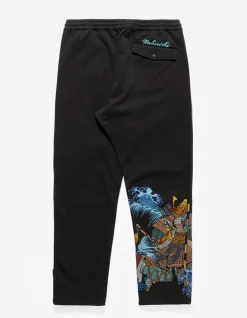 Men Maharishi 4247 Samurai Vs. Dragon Embroidered Sweatpants