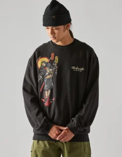 Men Maharishi 4503 Shinobi Embroidered Crew Sweat