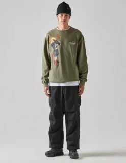 Men Maharishi 4503 Shinobi Embroidered Crew Sweat