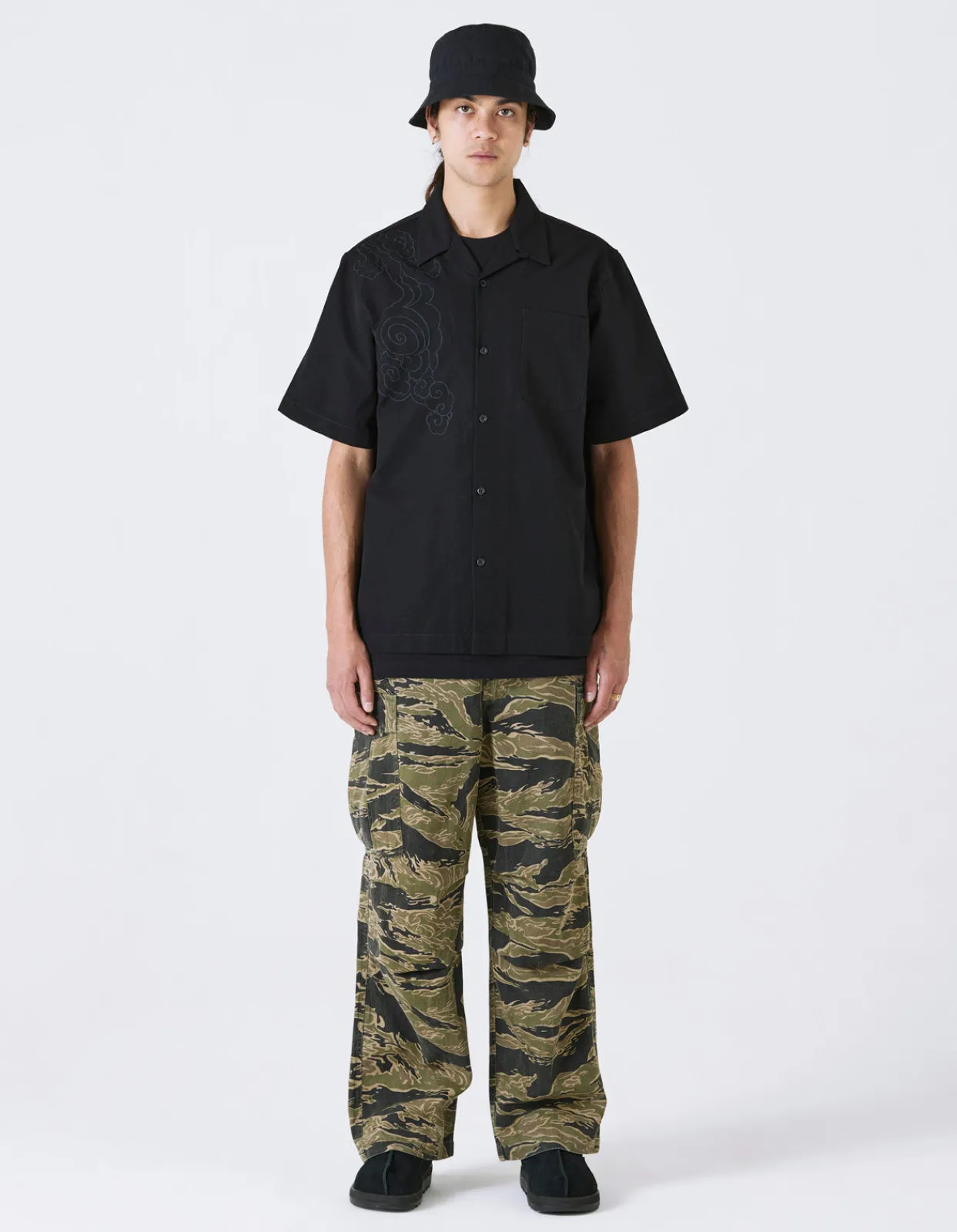 Men Maharishi 4300 Thai Cloud Camp Collar Shirt
