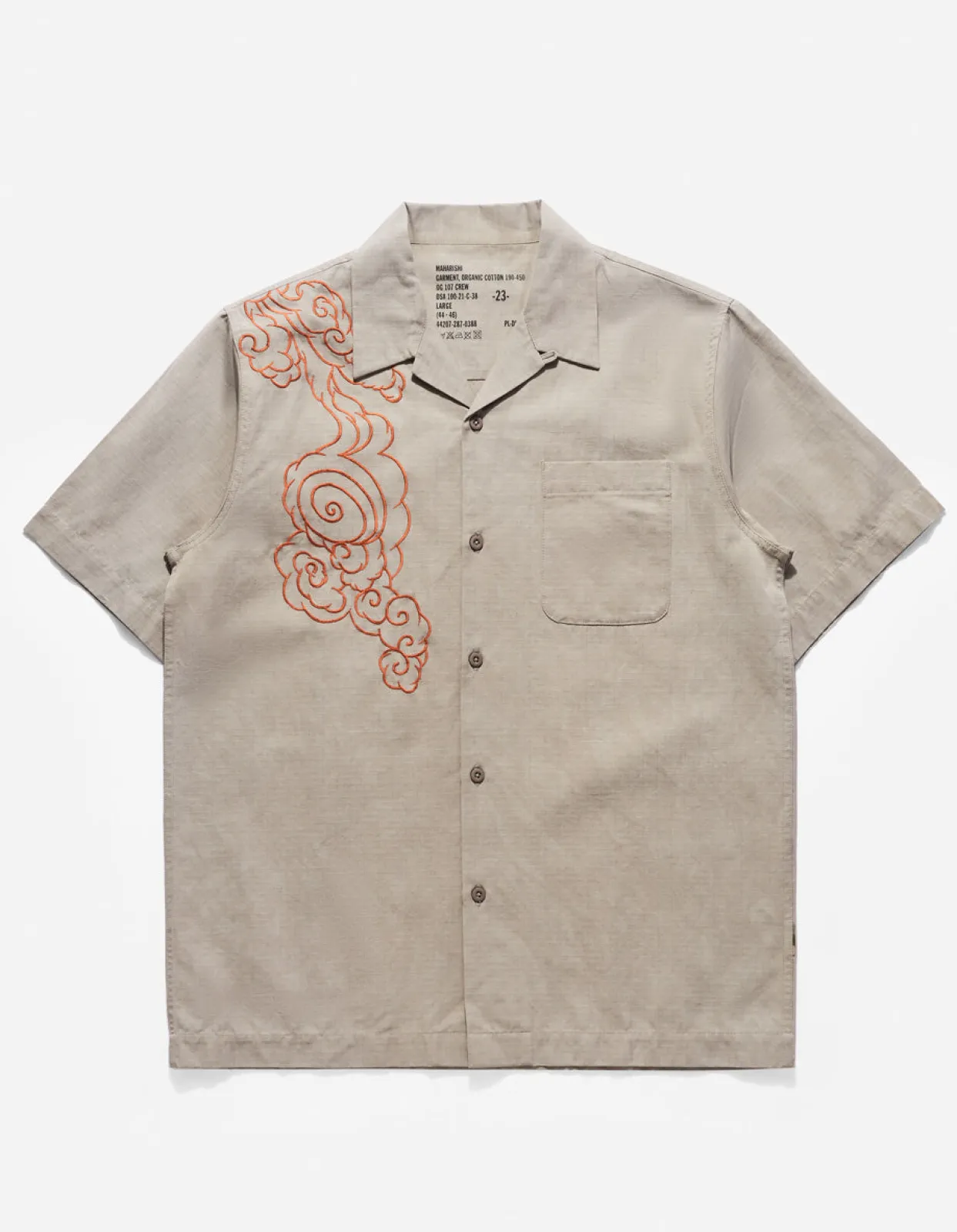 Men Maharishi 4300 Thai Cloud Camp Collar Shirt
