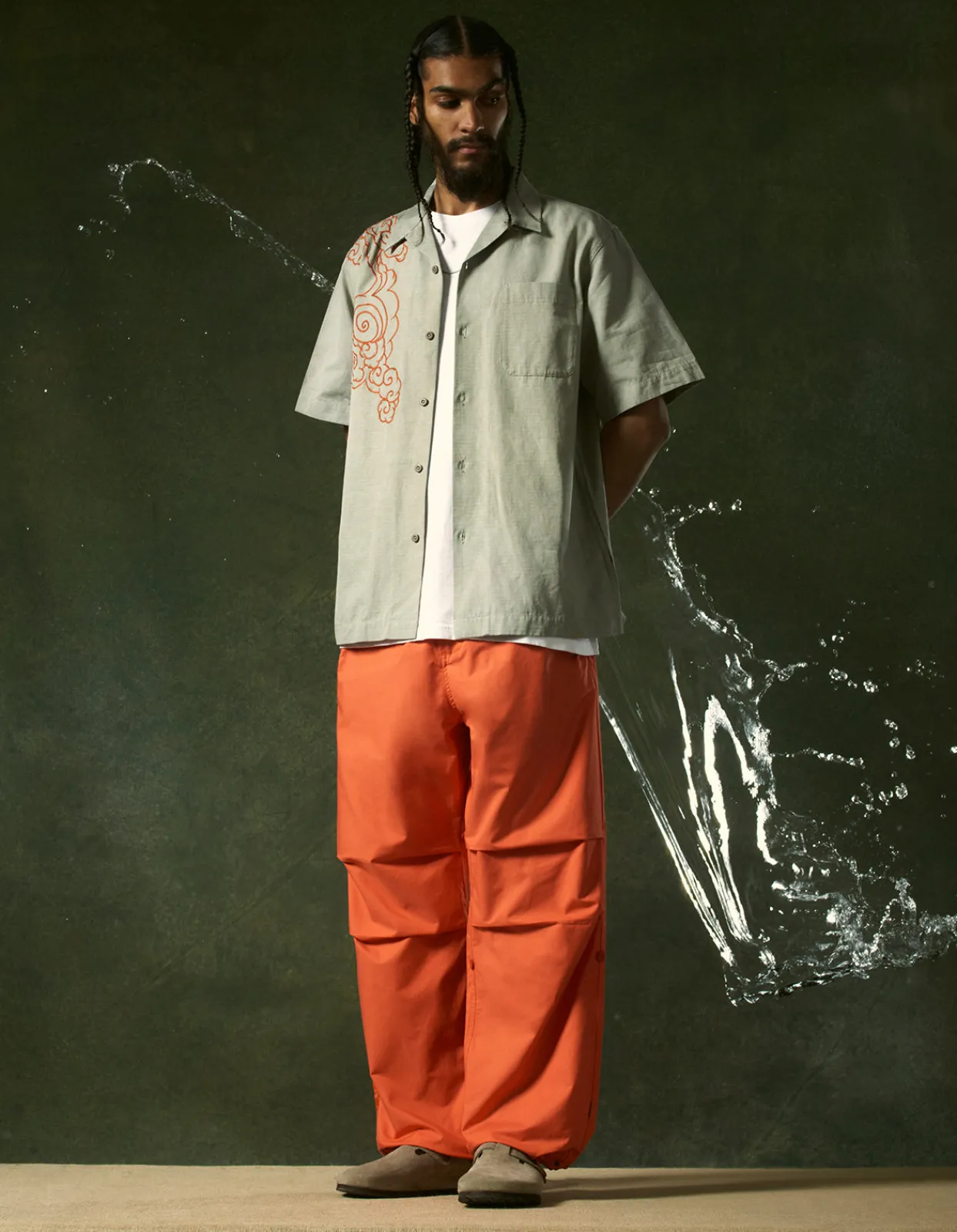 Men Maharishi 4300 Thai Cloud Camp Collar Shirt