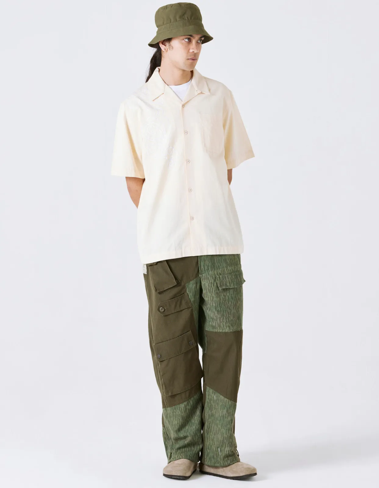 Men Maharishi 4300 Thai Cloud Camp Collar Shirt
