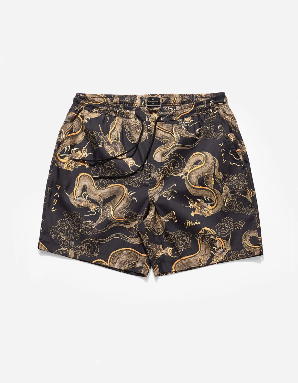 Men Maharishi 1023 Thai Cloud Dragon Swim Shorts
