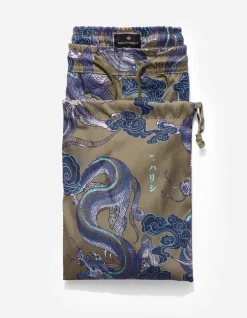 Men Maharishi 1023 Thai Cloud Dragon Swim Shorts
