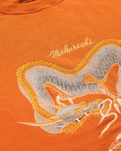 Men Maharishi 4216 Thai Dragon Embroidered Crew Sweat