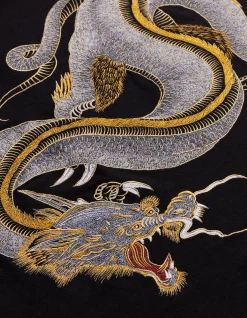 Men Maharishi 4214 Thai Dragon Tour L/S T-Shirt