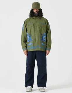 Men Maharishi 4213 Thai Dragon Utility Shirt