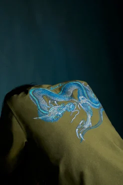 Men Maharishi 4213 Thai Dragon Utility Shirt