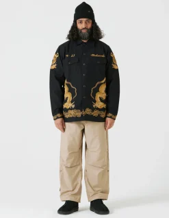 Men Maharishi 4213 Thai Dragon Utility Shirt