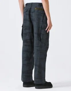 Men Maharishi 4291 Tigerstripe Loose Cargo Pants