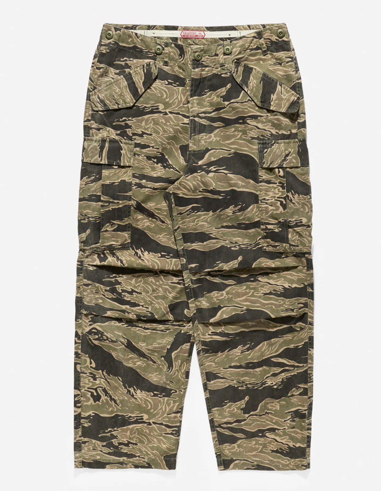 Men Maharishi 4291 Tigerstripe Loose Cargo Pants