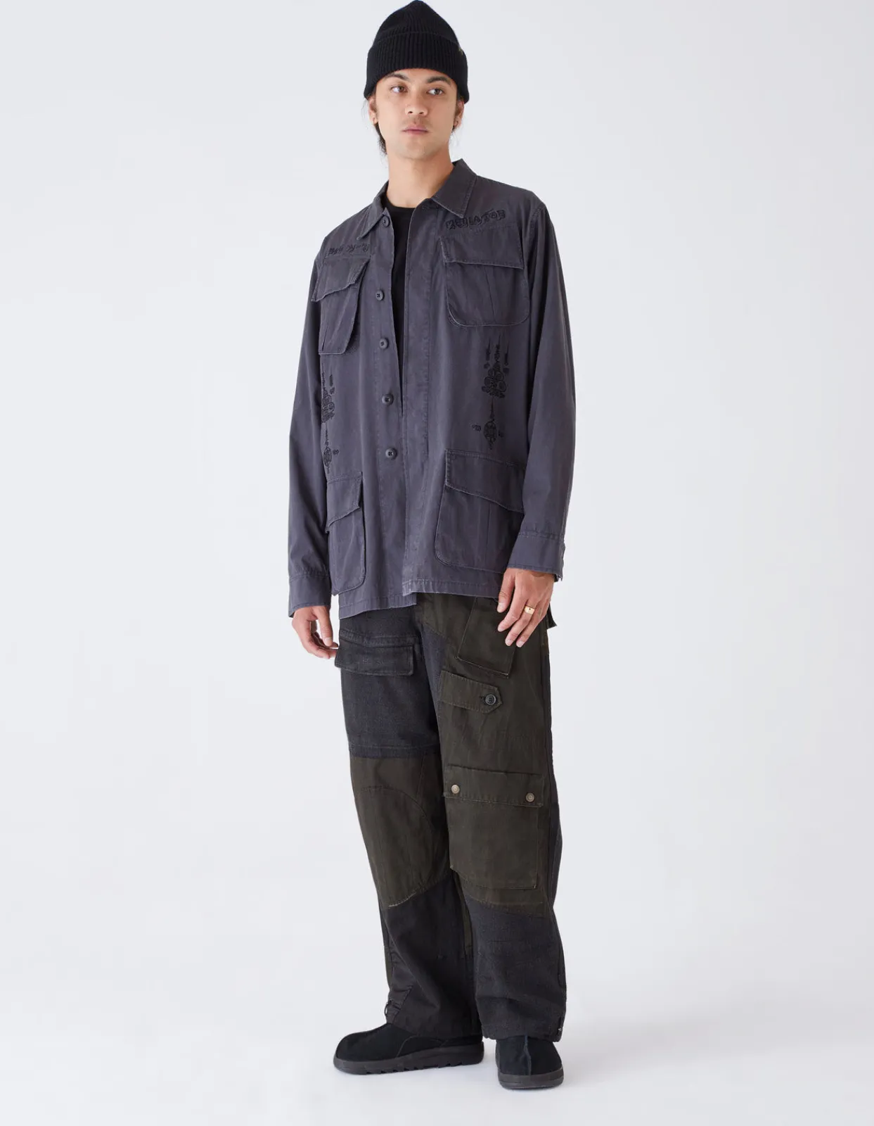 Men Maharishi 4277 Upcycled M65 Loose Cargo Pants