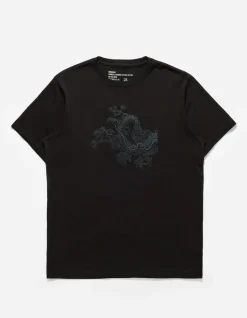 Men Maharishi 4243 Water Dragon Embroidered T-Shirt