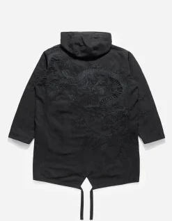 Men Maharishi 4240 Water Dragon Embroidered Kimono Parka