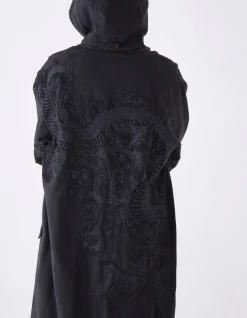 Men Maharishi 4240 Water Dragon Embroidered Kimono Parka