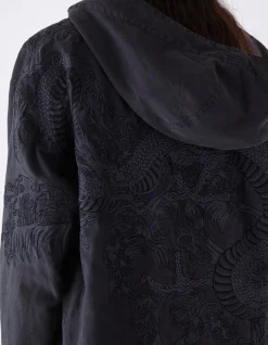 Men Maharishi 4240 Water Dragon Embroidered Kimono Parka