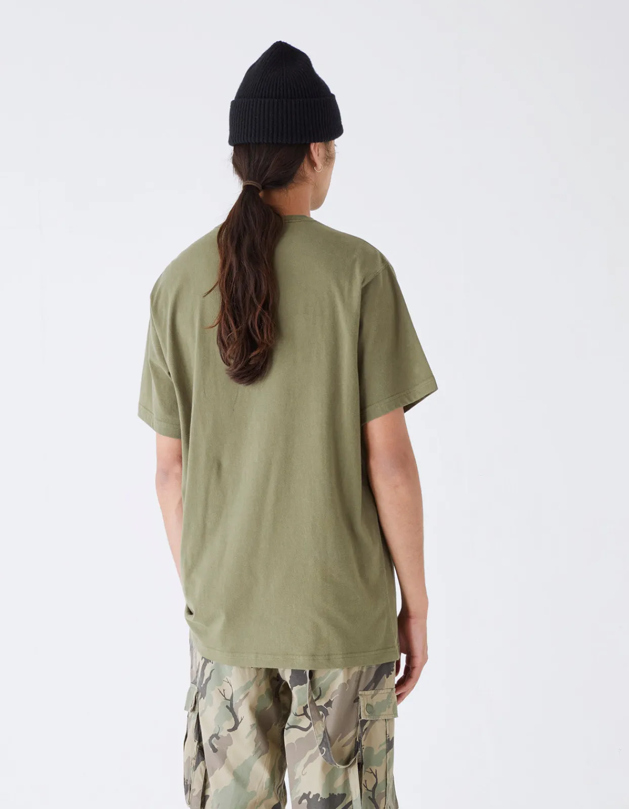 Men Maharishi 4243 Water Dragon Embroidered T-Shirt