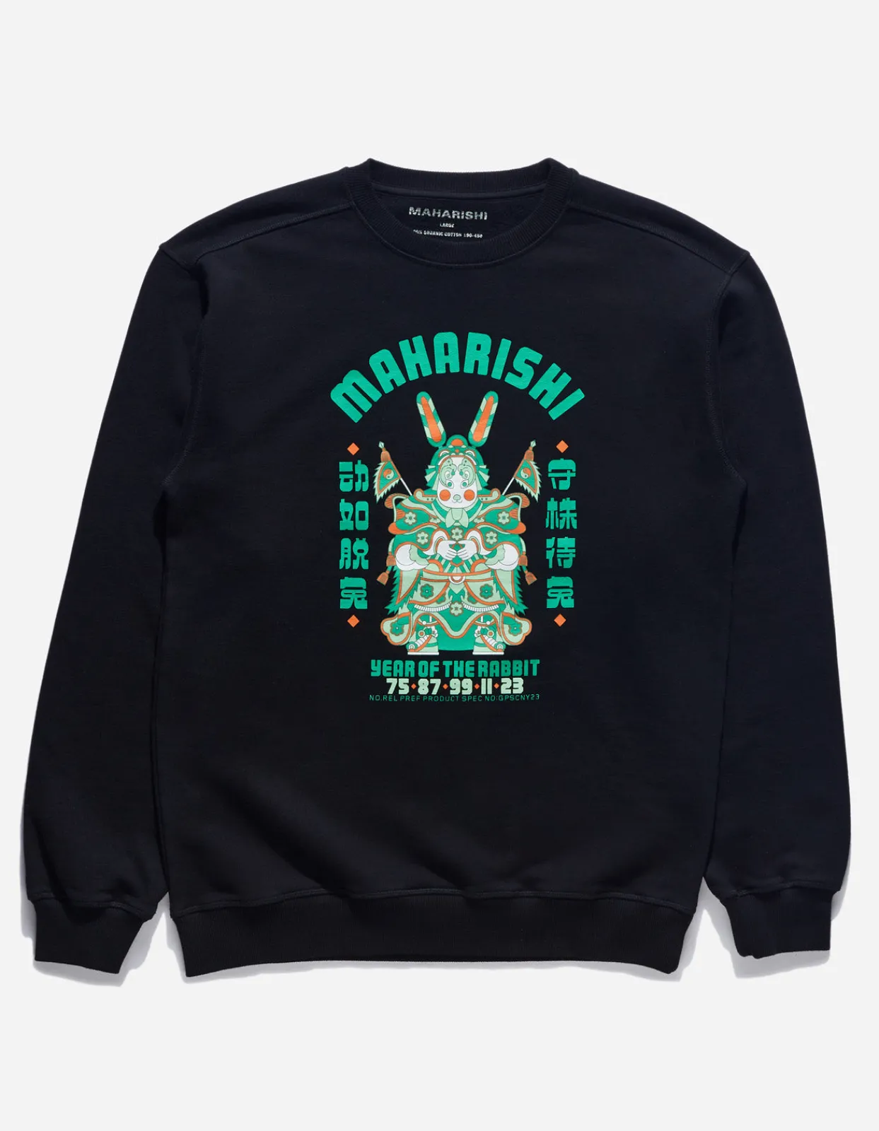 Men Maharishi 1001 Water Rabbit Crew Sweat