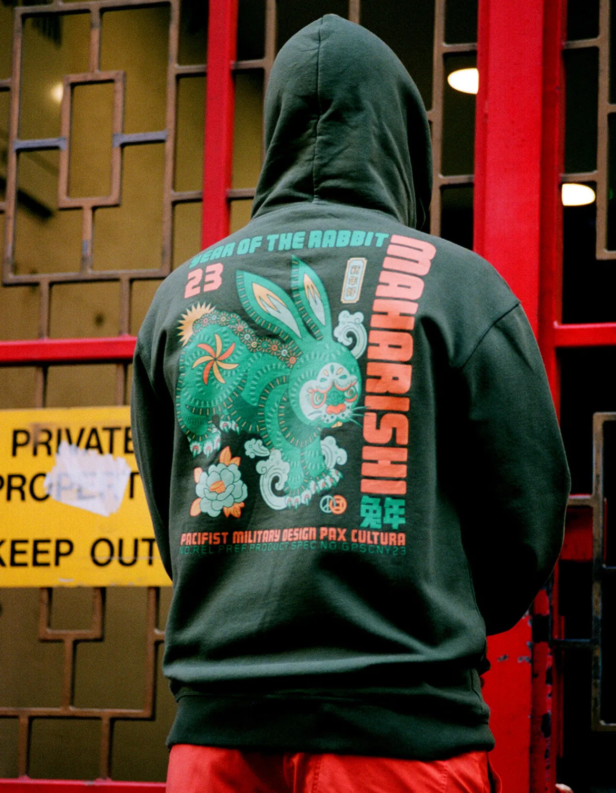 Men Maharishi 1003 Year Of The Rabbit Hooded Sweat
