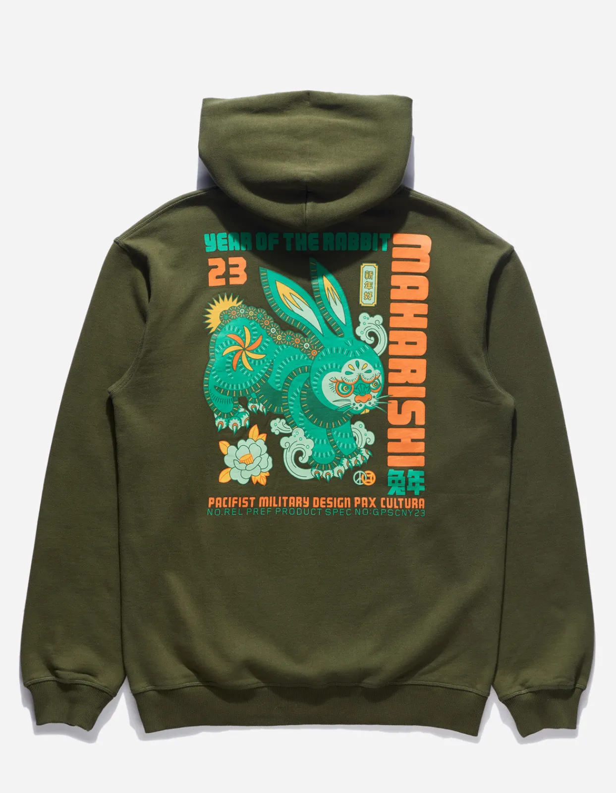 Men Maharishi 1003 Year Of The Rabbit Hooded Sweat