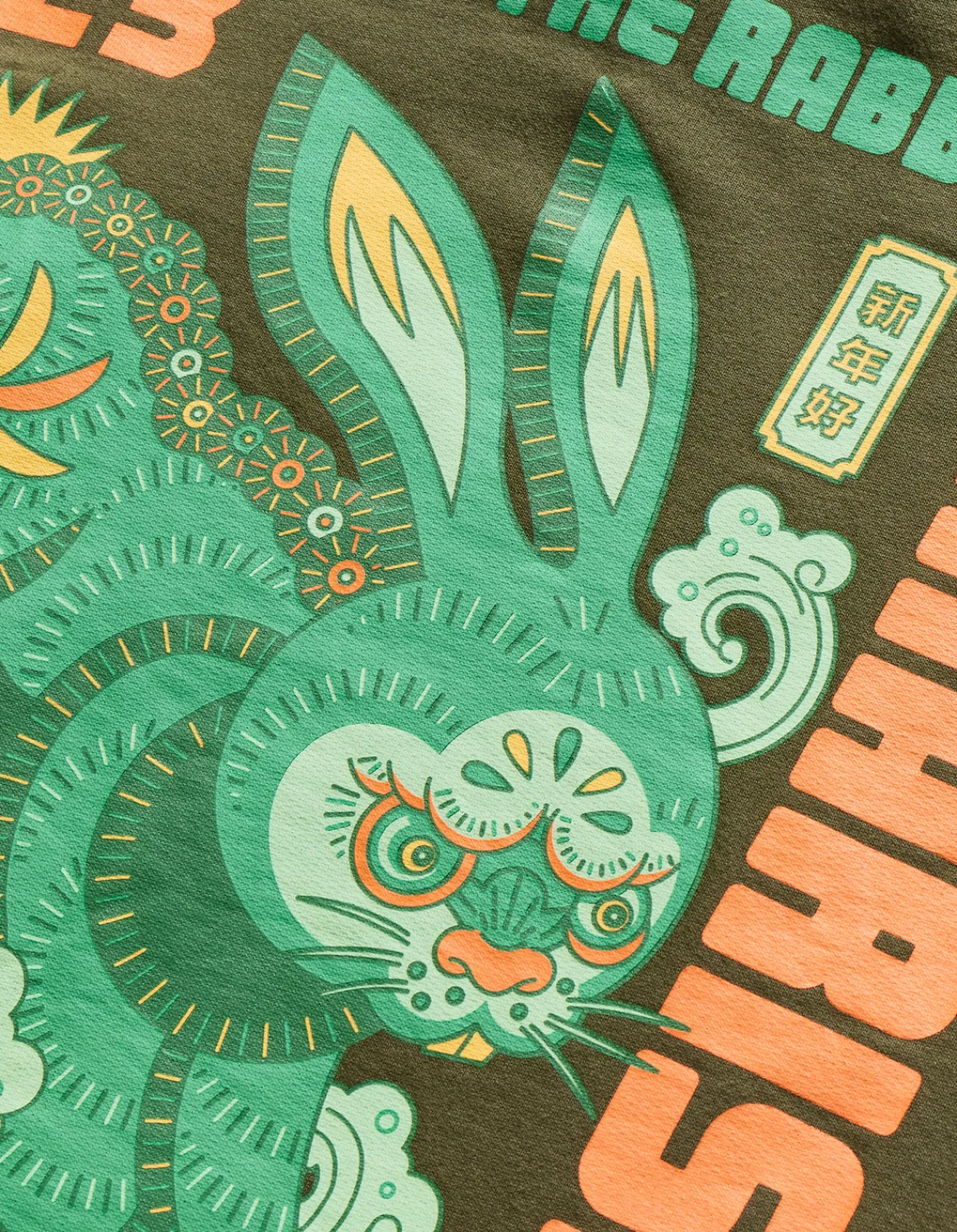 Men Maharishi 1003 Year Of The Rabbit Hooded Sweat