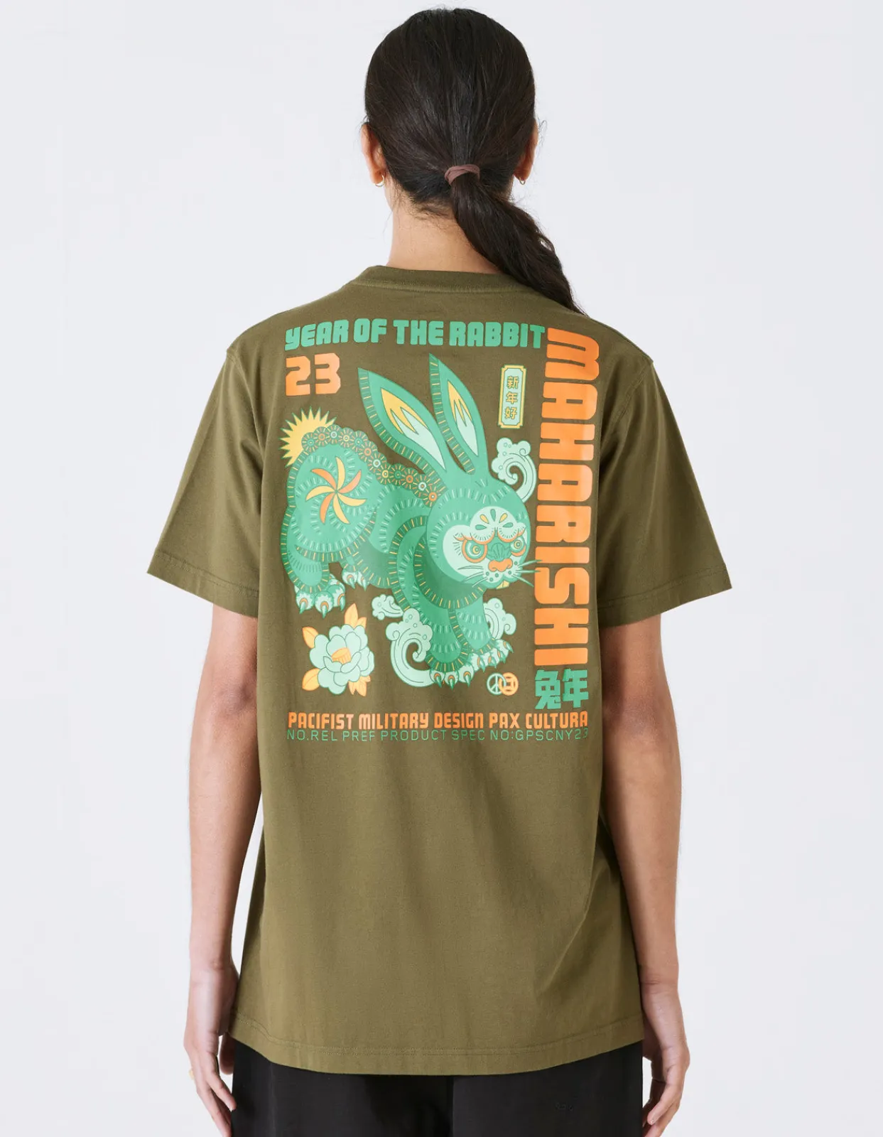 Men Maharishi 1002 Year Of The Rabbit T-Shirt