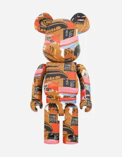 Men Maharishi Medicom BeaRbrick Andy Warhol × Jean-Michel Basquiat #2 1000%