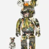 Men Maharishi Medicom BeaRbrick Utagawa Kuniyoshi "The Haunted Old Palace At Soma" 400% & 100%
